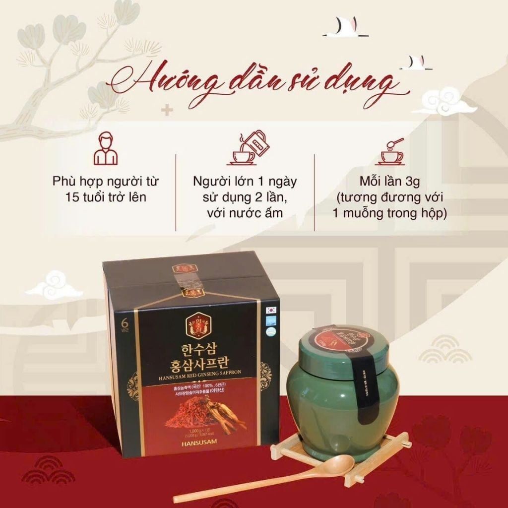 Cao Hũ Hồng Sâm Saffaron BKHEKR-9143