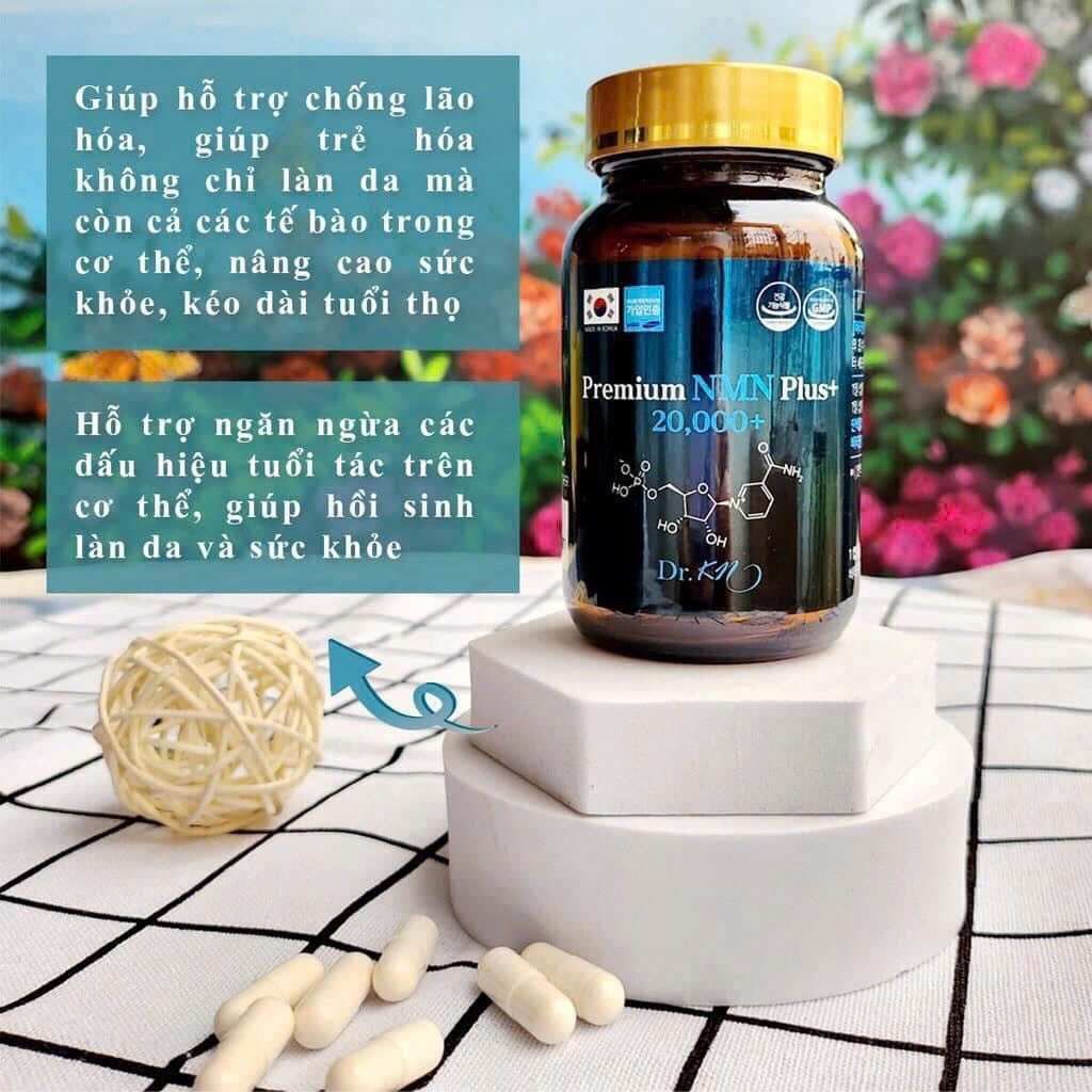 Viên uống trẻ hóa da Premium NMN Plus Hàn Quốc chính hãng BKHEKR-9147