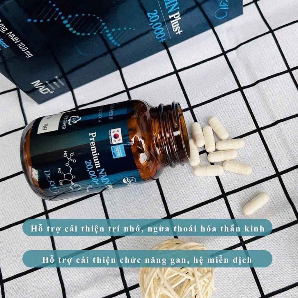 Viên uống trẻ hóa da Premium NMN Plus Hàn Quốc chính hãng BKHEKR-9147