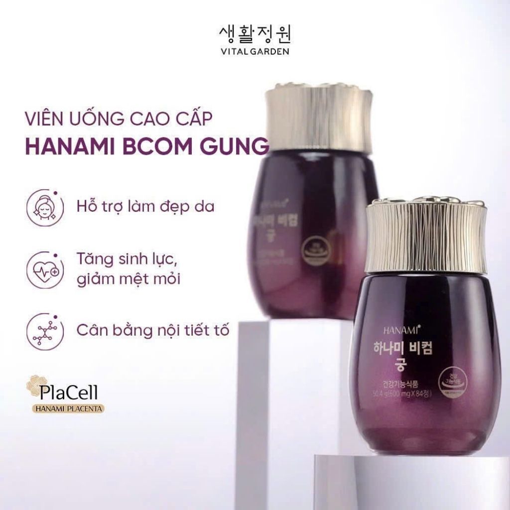 Viên Uống dưỡng nhan Hanami Bcom Gung BKHEKR-9148