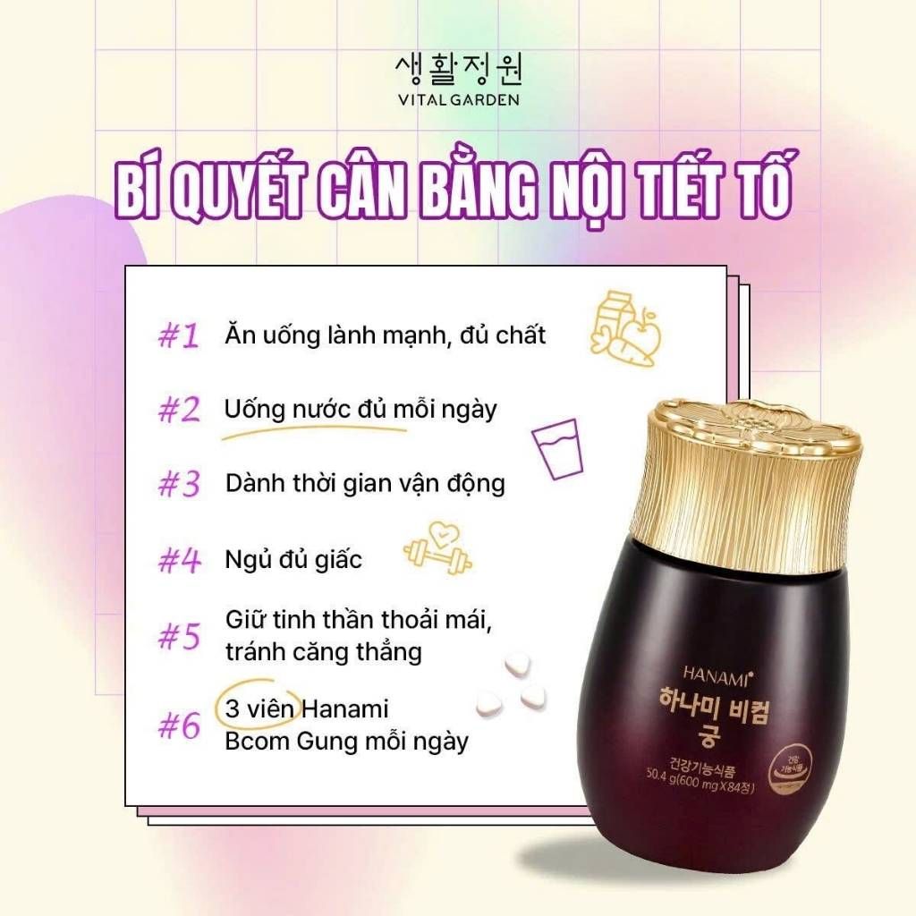 Viên Uống dưỡng nhan Hanami Bcom Gung BKHEKR-9148