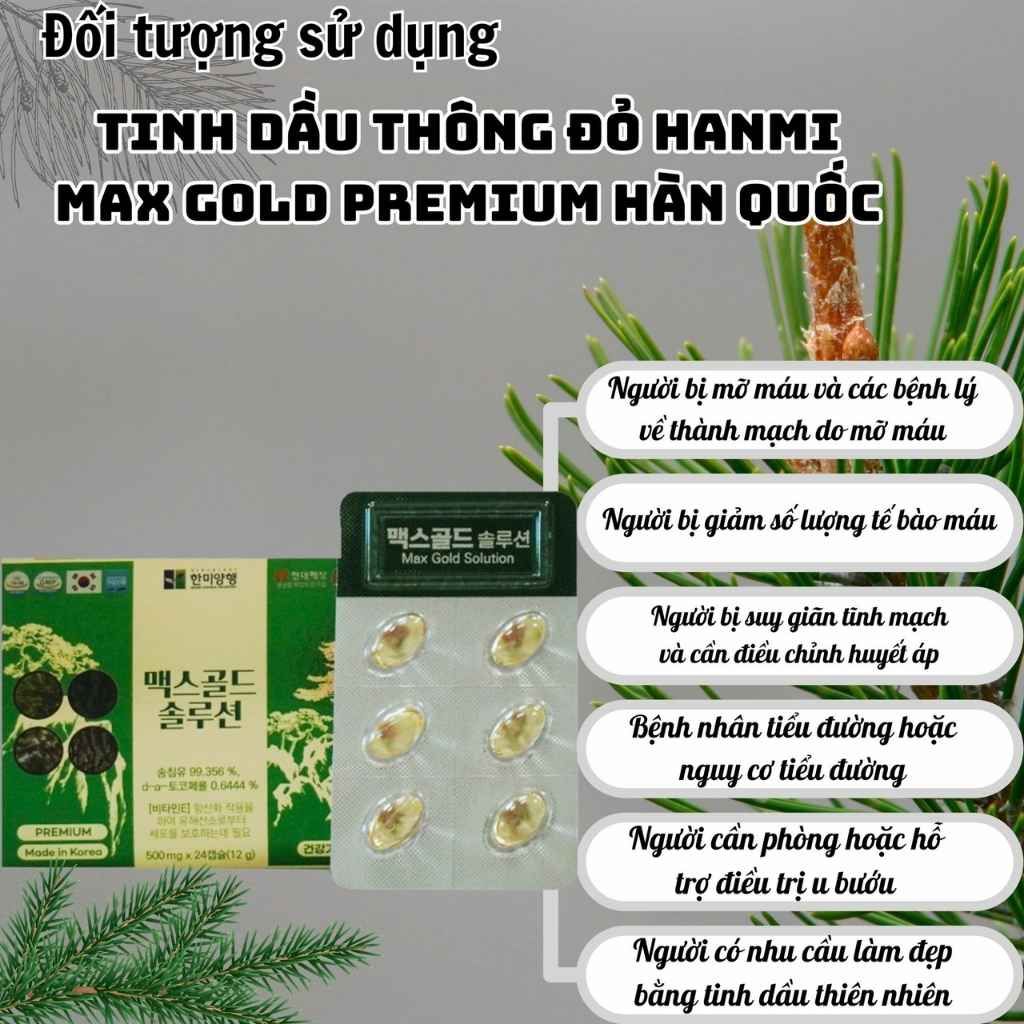 Tinh dầu thông đỏ max gold mẫu mới BKHEKR-9165