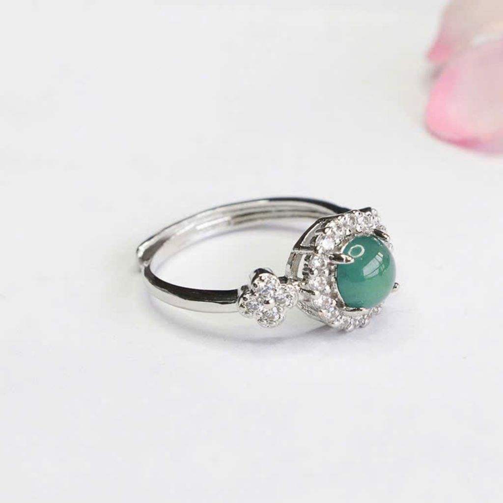 Nhẫn ngọc bích tự nhiên BKJEVN-9017