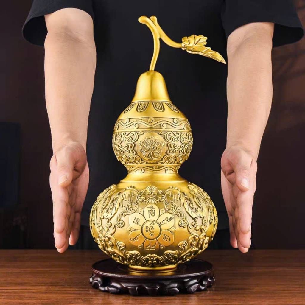 Quả Bầu Mở Bằng Đồng Thau Nguyên Chất BKMECN-9114