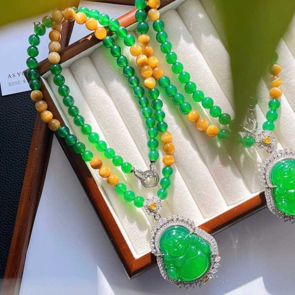 Mặt Phật ngọc xanh cổ điển BKSTCN-9163