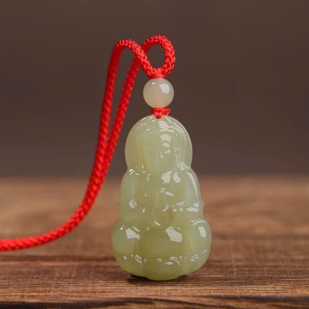 Dây chuyền Quan Âm ngọc tự nhiên BKSTCN-9125