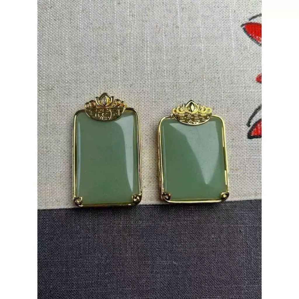 Mặt dây Bình An khung mạ vàng BKSTCN-9132
