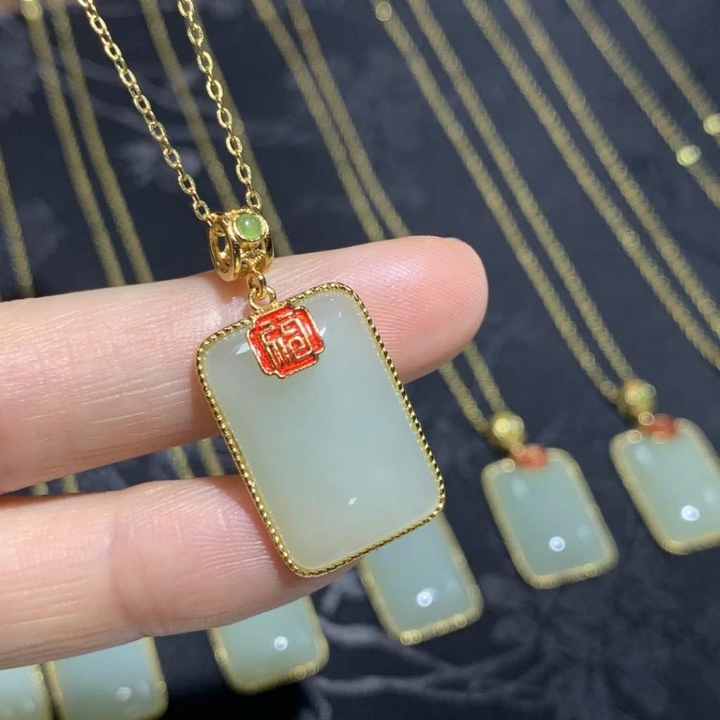 Dây chuyền ngọc bình an BKSTCN-9133