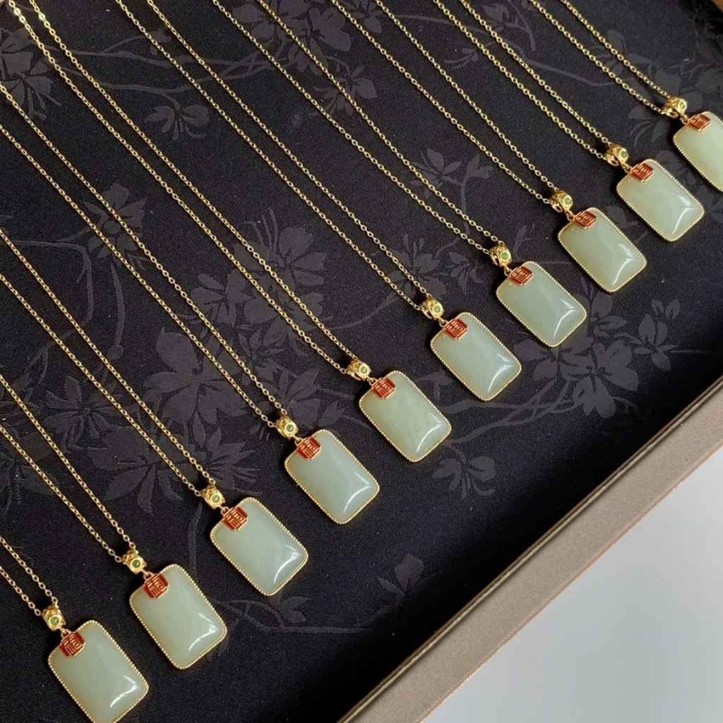 Dây chuyền ngọc bình an BKSTCN-9133