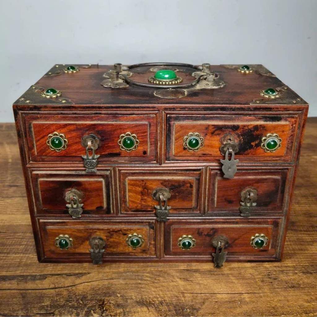 Hộp Đựng Trang Sức Cổ Gỗ Hương BKWOVN-9025