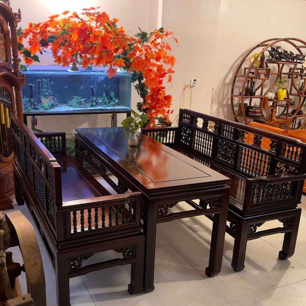 BỘ TRƯỜNG KỶ SONG TIỆN GỖ GỤ BKWOVN-9097