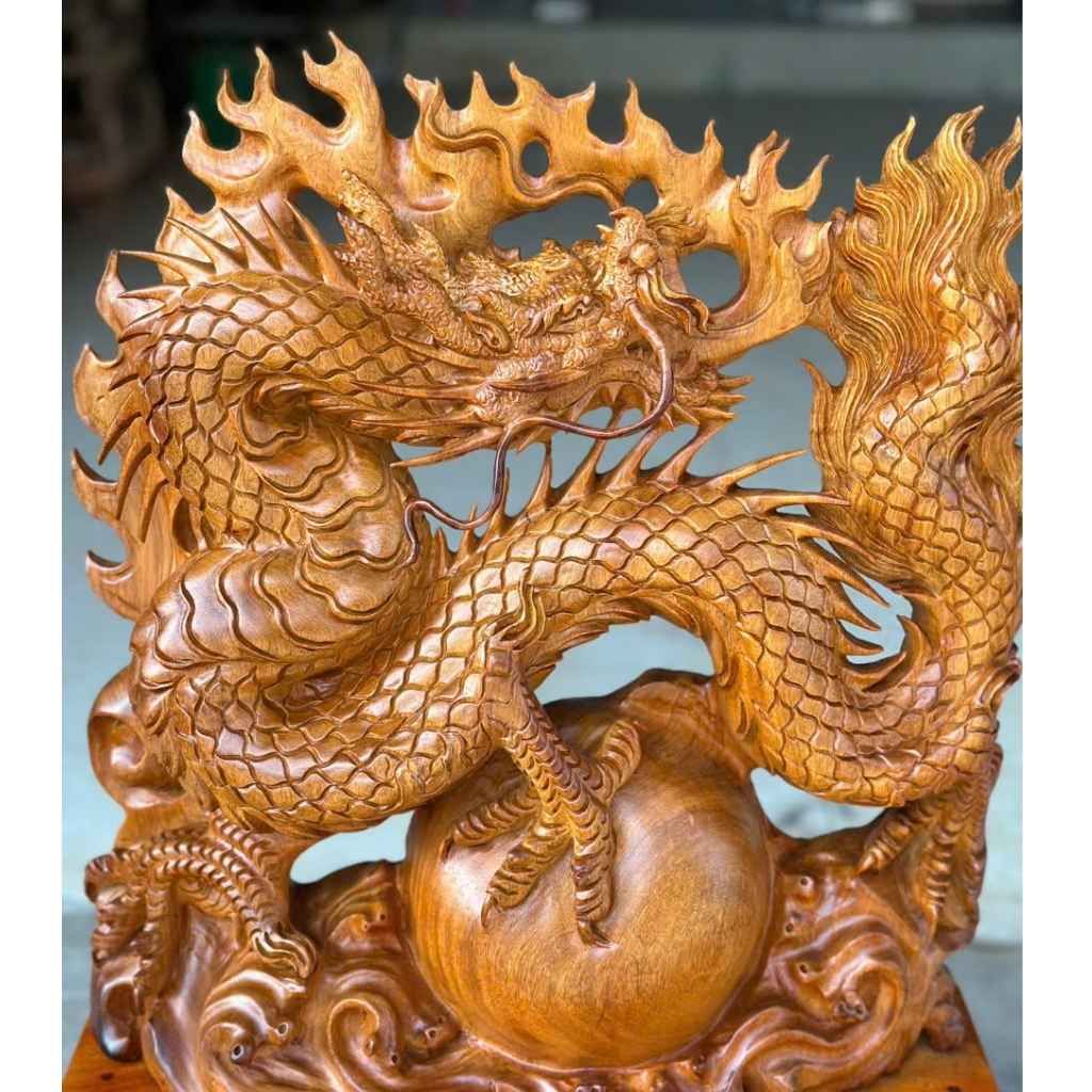 Nhất long nhả ngọc gỗ hương việt BKWOVN-9101
