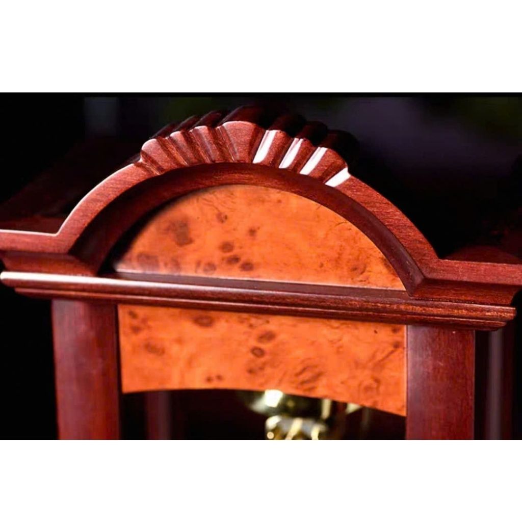 Đồng hồ để bàn Hanshi gỗ nguyên khối BKWOCN-9141