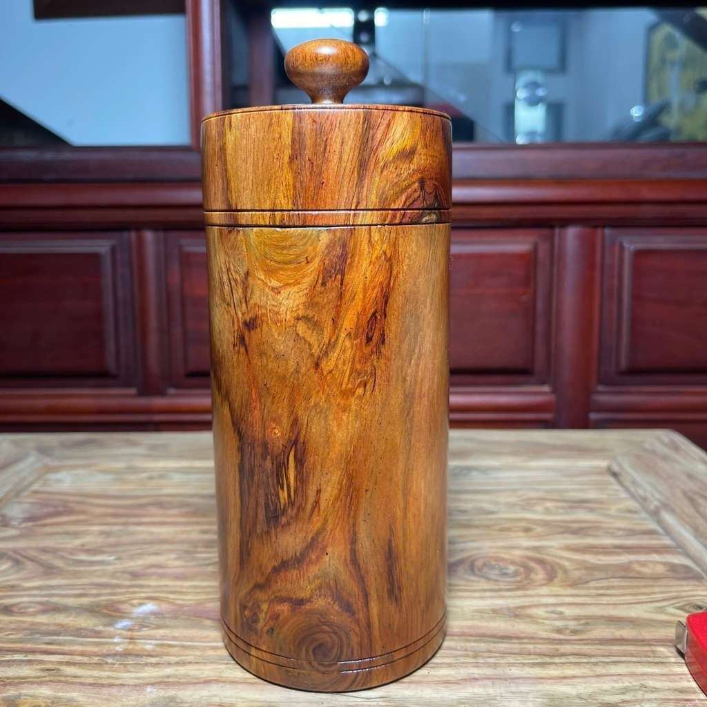 Hộp đựng trà gỗ sưa vân tím BKWOVN-9145