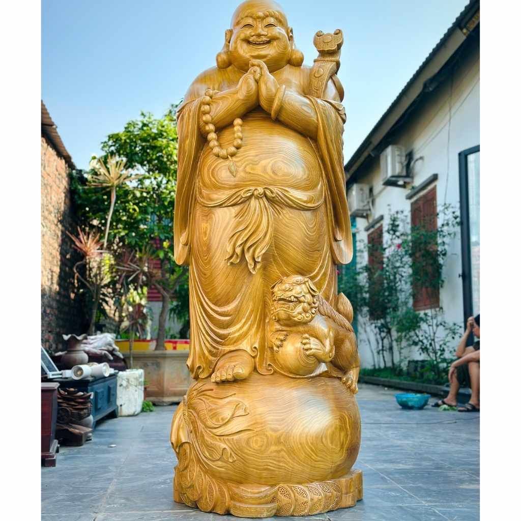 Di lặc chúc phúc gỗ cẩm vàng BKWOVN-9151