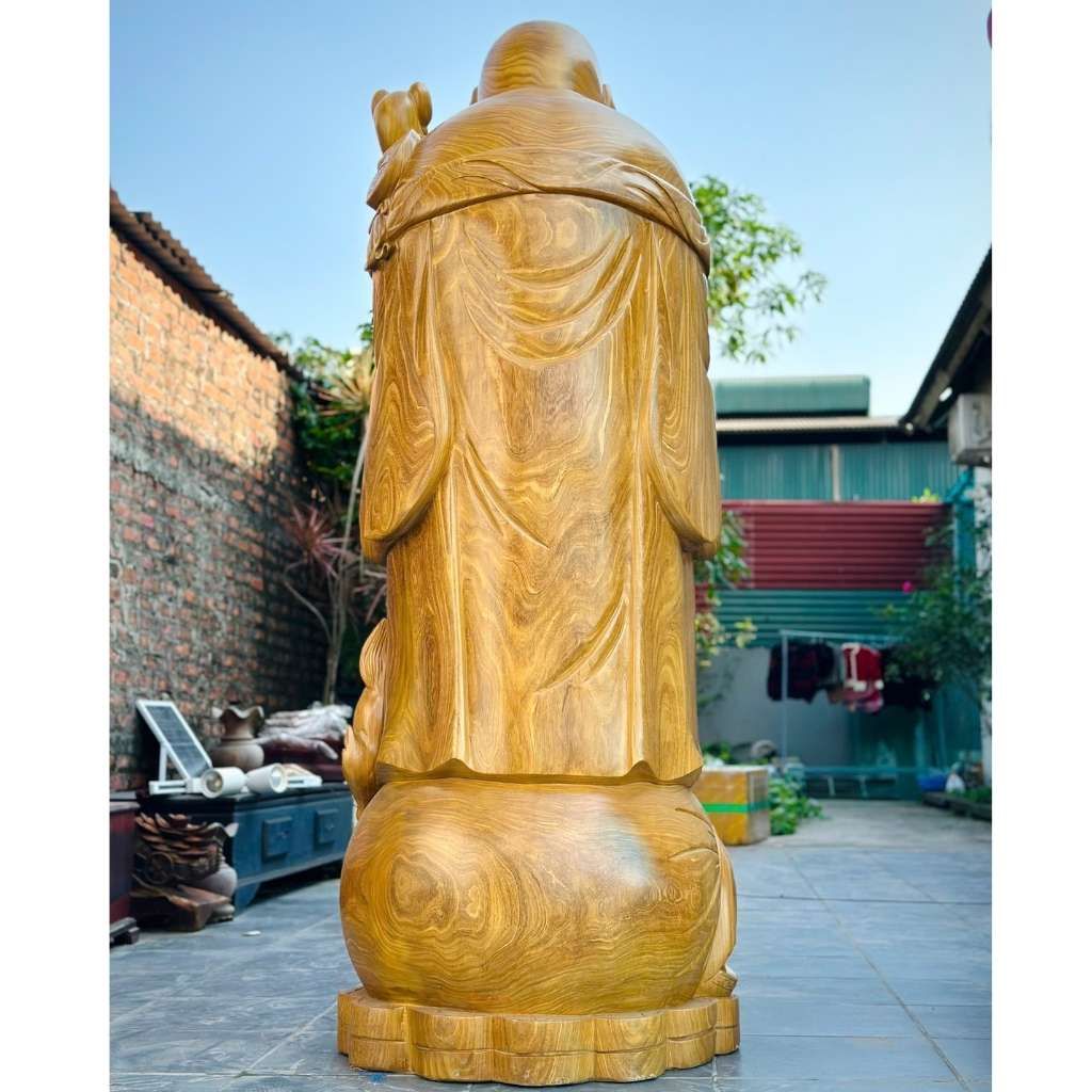 Di lặc chúc phúc gỗ cẩm vàng BKWOVN-9151
