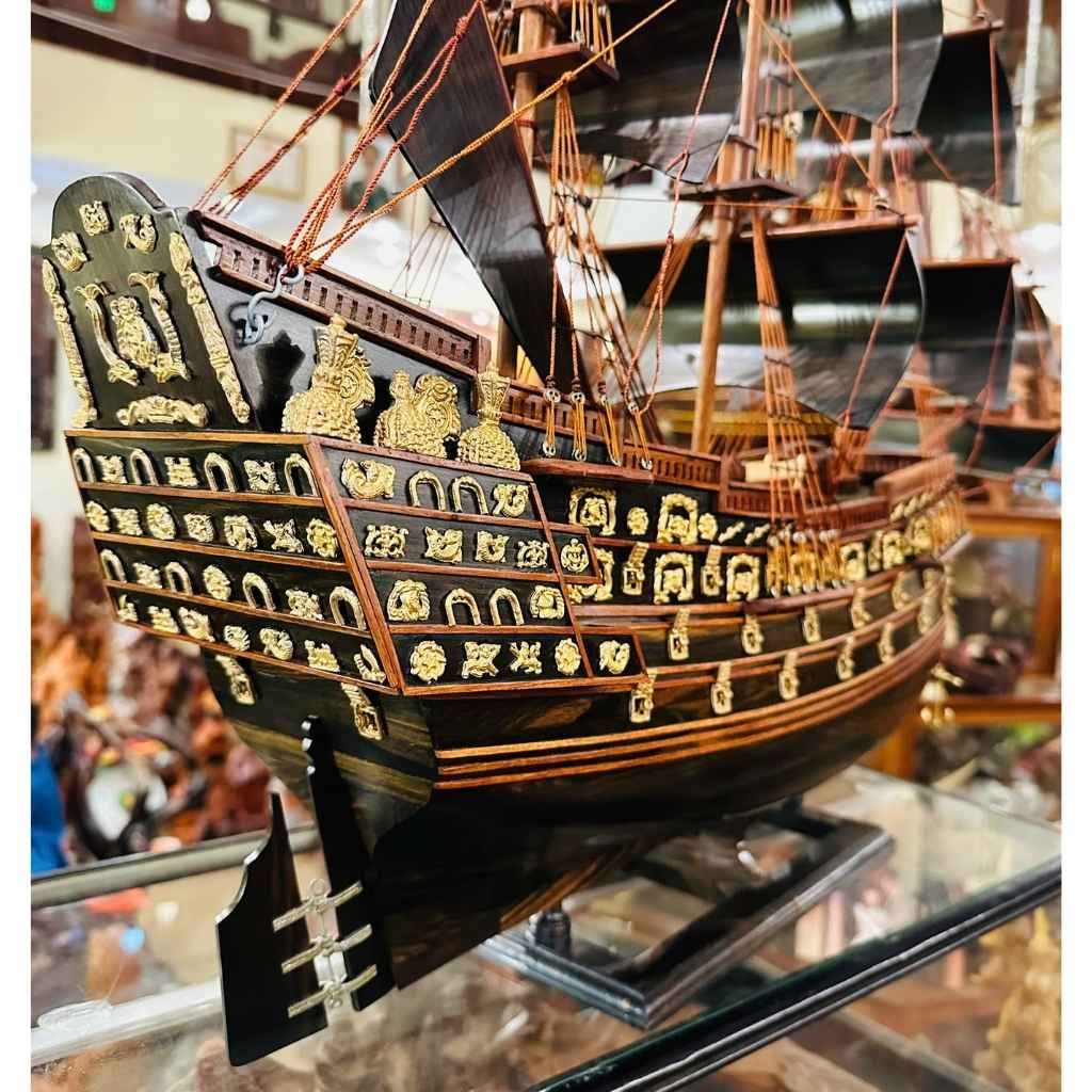 Thuận Buồm Xuôi Gió Gỗ Mun Hoa BKWOVN-9163