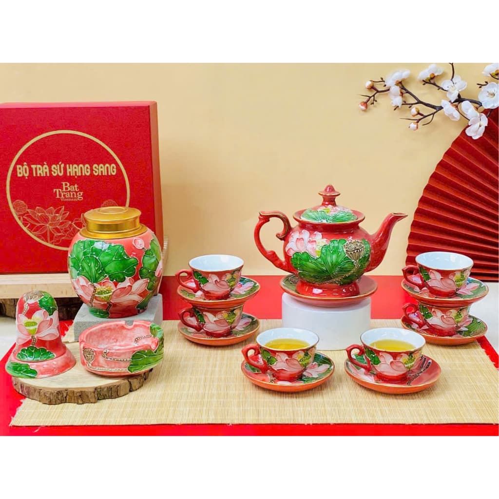 bộ ấm chén Bát Tràng BKCE-003300VN-00400