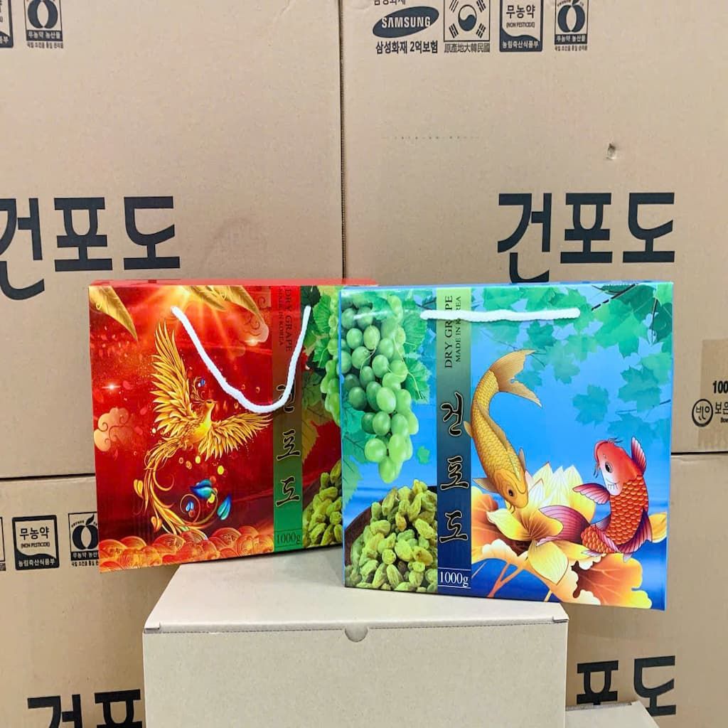 Nho Khô Hàn Quốc Cao Cấp Hộp 1kg