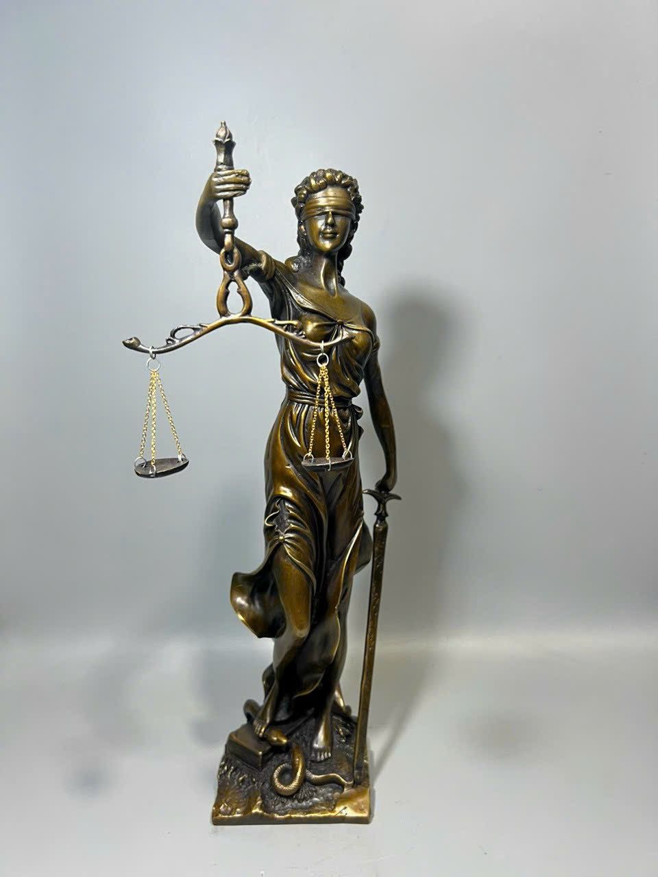 Tượng Đồng Lady Justice (Nữ Hoàng Công Lý) Cao 45cm