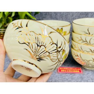 Bộ bát khắc họa tiết siêu đẹp