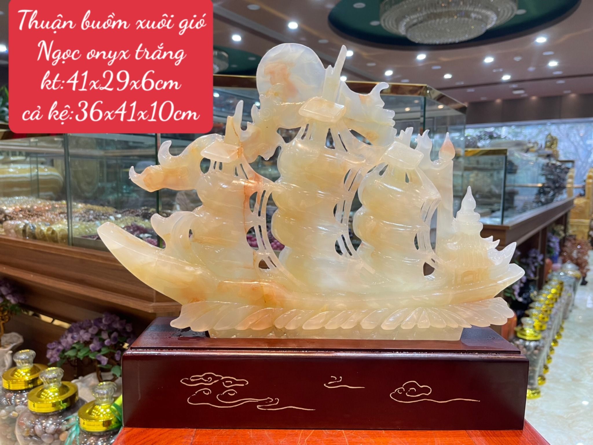 TÁC PHẨM THUẬN BUỒM XUÔI GIÓ NGỌC ONYX TRẮNG