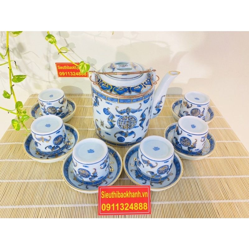 BỘ TÍCH VẼ VÀNG BÁT TRÀNG CHÍNH HÃNG-BÁT TRÀNG BẢO KHÁNH
