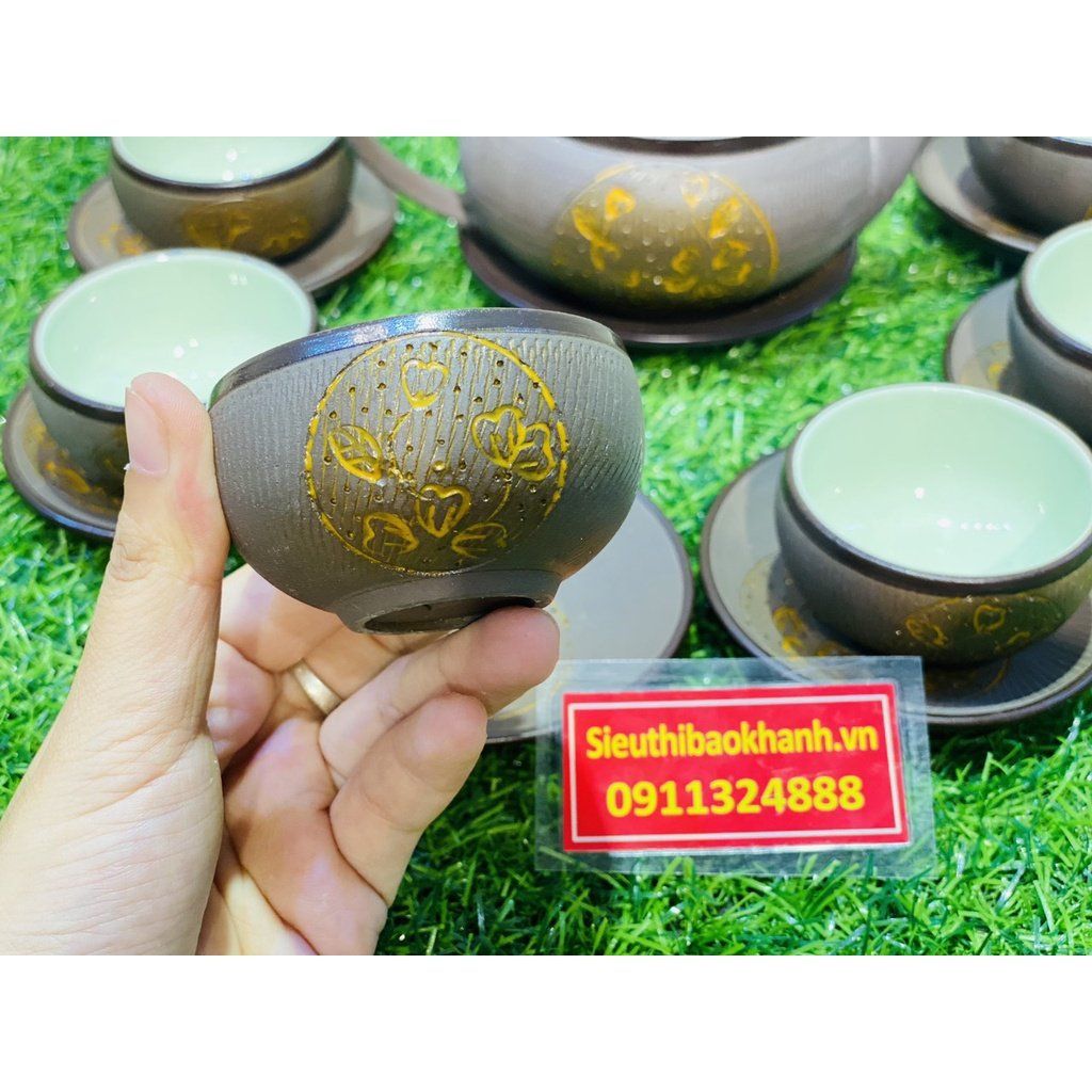 Bộ ấm chén tử sa mi ni 300ml