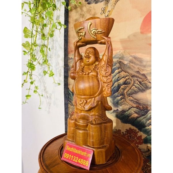 Tượng Di Nặc Bồ Tát gỗ hương