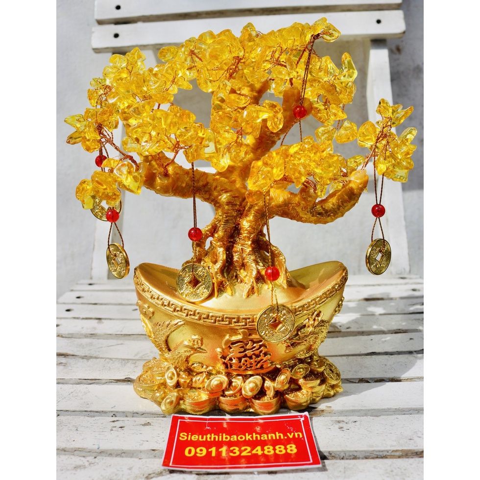 Cây Tài Lộc phong thủy - biểu tượng của sự sung túc, vượng cát khí 25cm