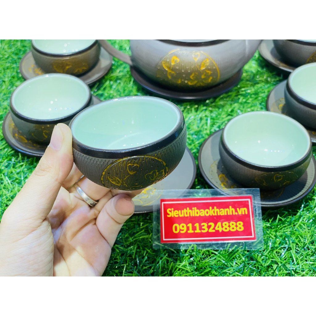 Bộ ấm chén tử sa mi ni 300ml