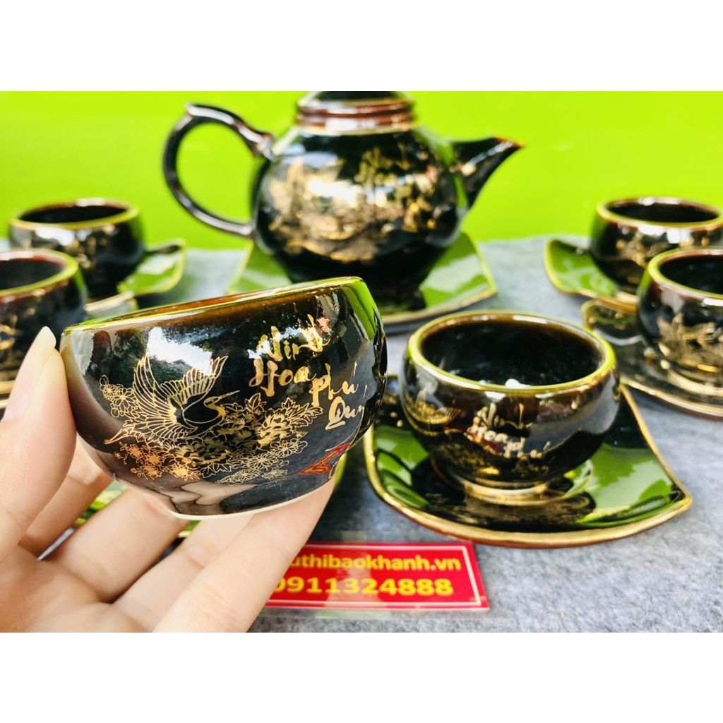 Trọn bộ ấm chén vinh hoa phú quý