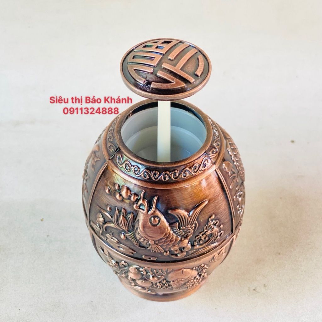 Hộp đựng tăm bằng đồng