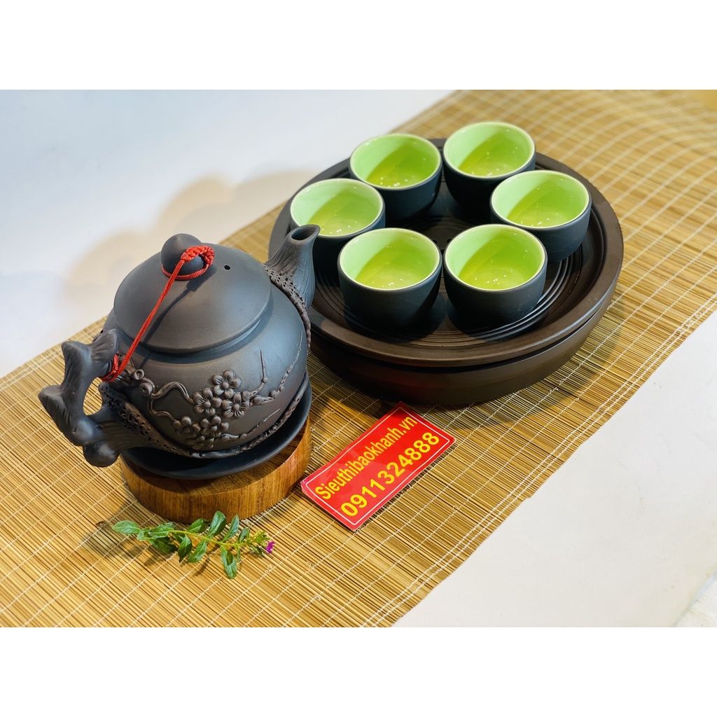 Bộ ấm chén tử sa Bát Tràng