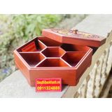  [ĐỒ DÙNG NGÀY TẾT]-Khay đựng bánh kẹo bằng gỗ hương thiết kế cao cấp 27cm-Siêu thị Bảo Khánh 