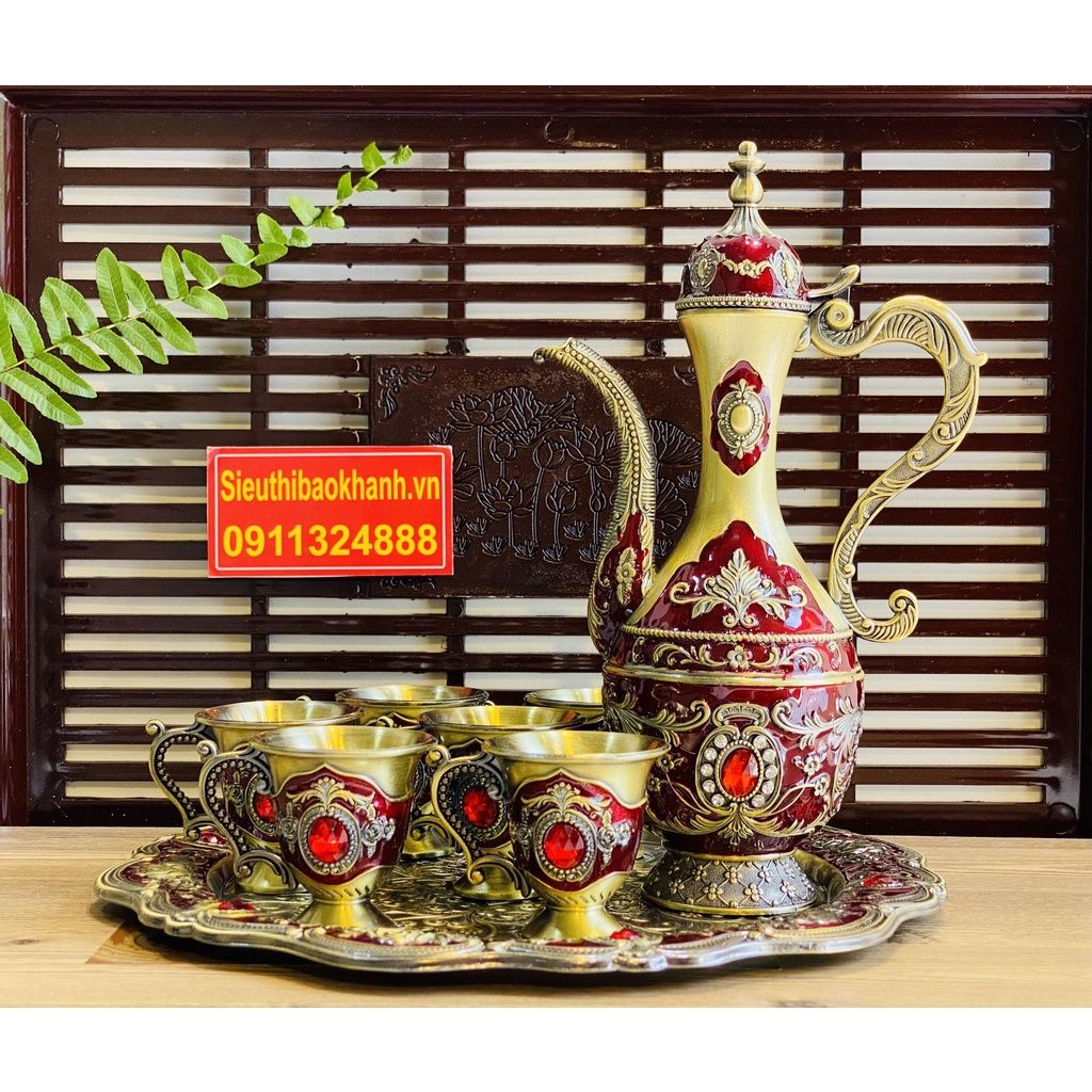 Bộ ấm chén đồng hoàng gia