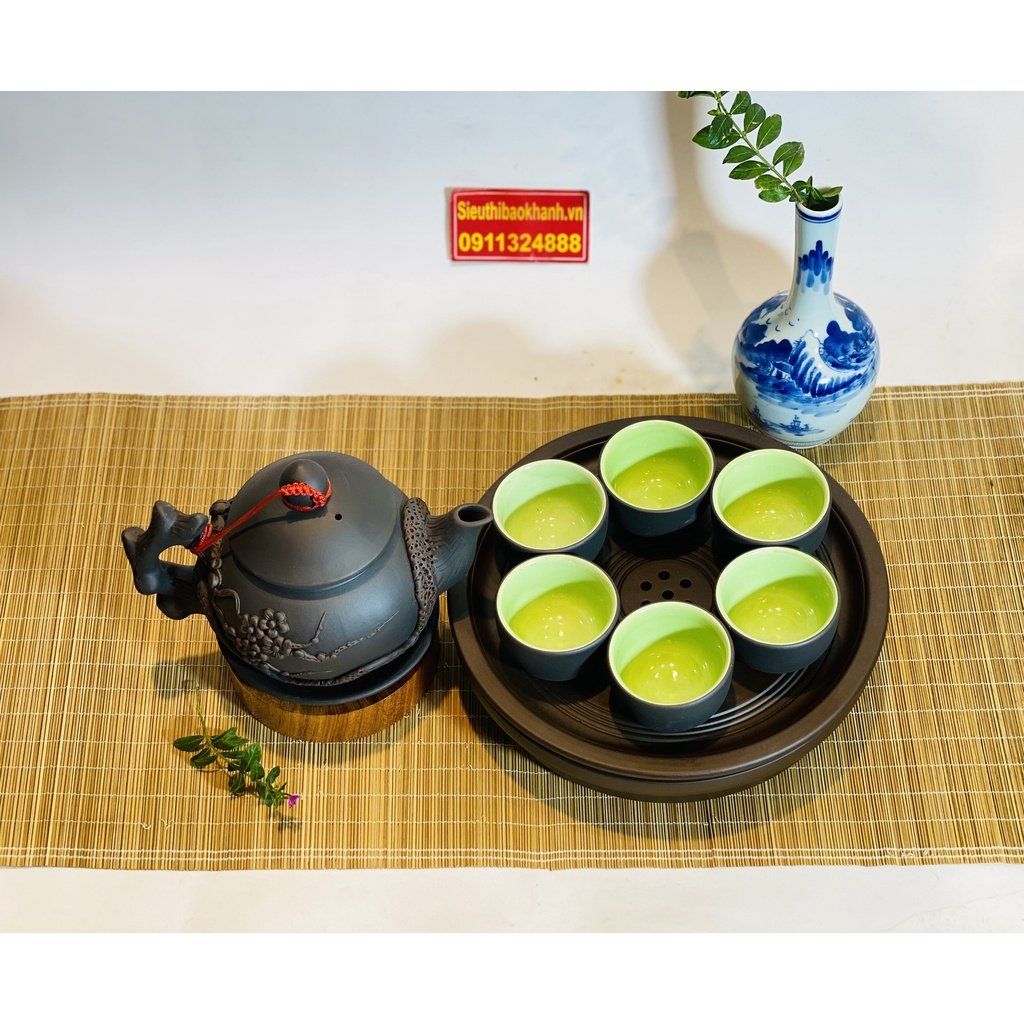 Bộ ấm chén tử sa Bát Tràng