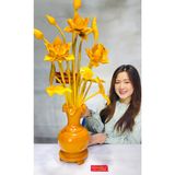  [HÀNG ĐẶC BIỆT]-Bình sen gỗ mít cao cấp 85cm-Siêu thị Bảo Khánh 