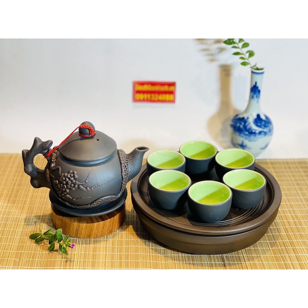 Bộ ấm chén tử sa Bát Tràng