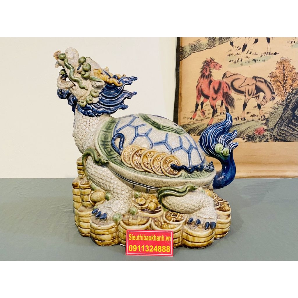 Long Quy gốm men rạn cao cấp