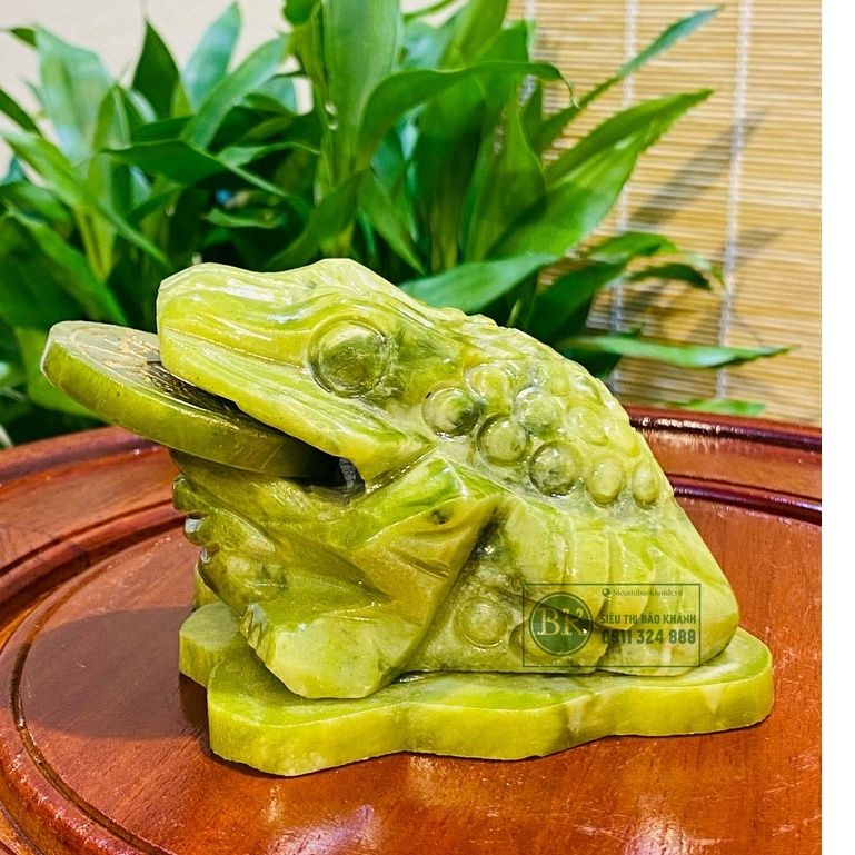 Vật phẩm phong thủy -Thiềm thừ ngậm tiền 10cm