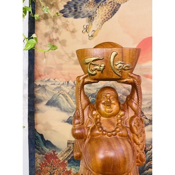 Tượng Di Nặc Bồ Tát gỗ hương