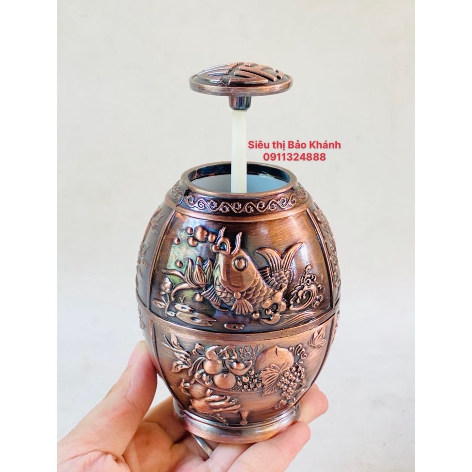 Hộp đựng tăm bằng đồng