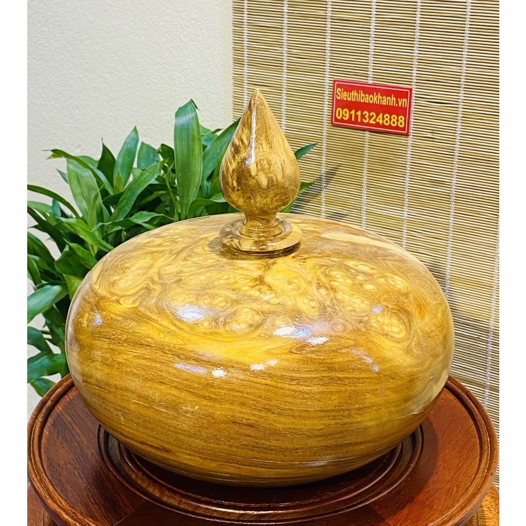 Chum phong thủy chất liệu gỗ Nu Nghiến cao cấp 20cm