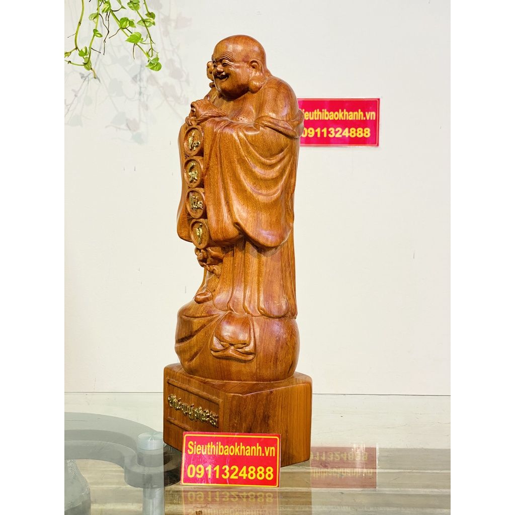 Tượng phật Di Lặc gỗ hương