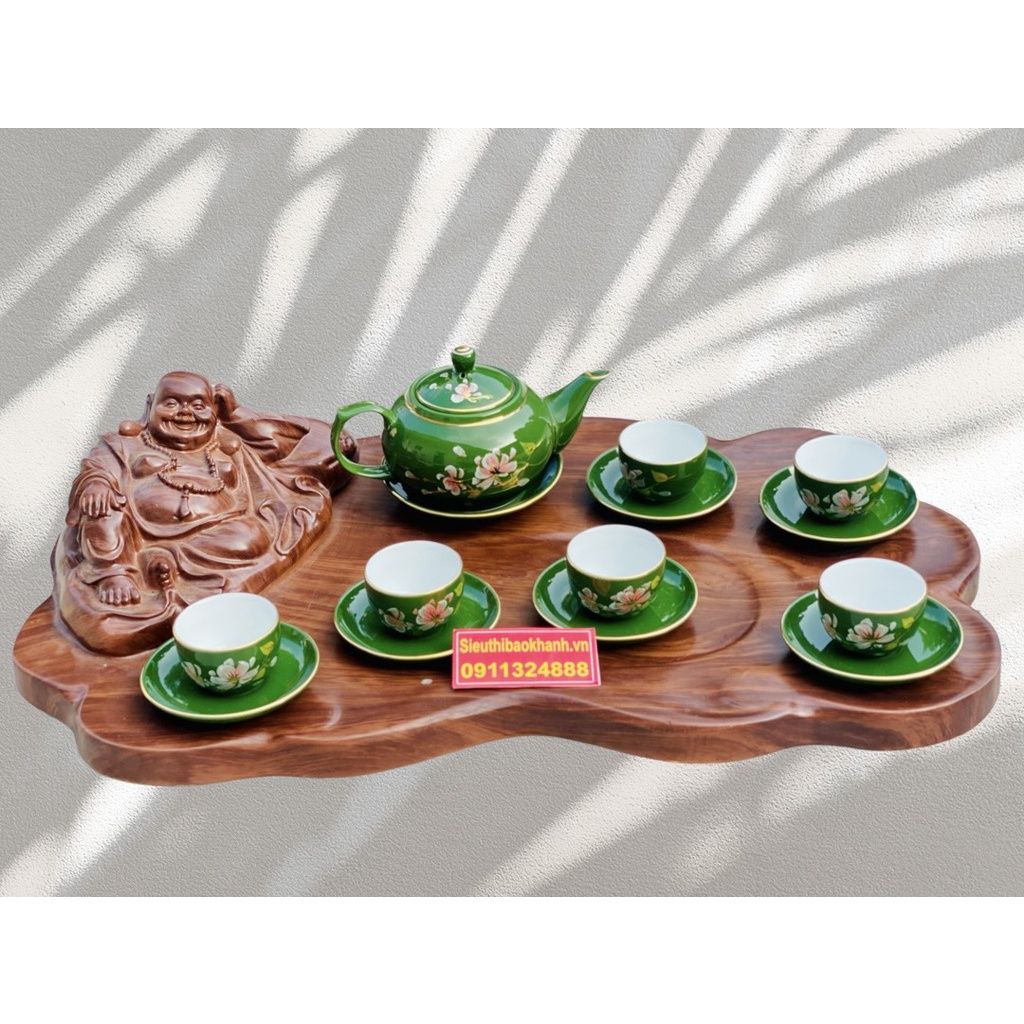 Bộ ấm chén họa tiết hoa sen