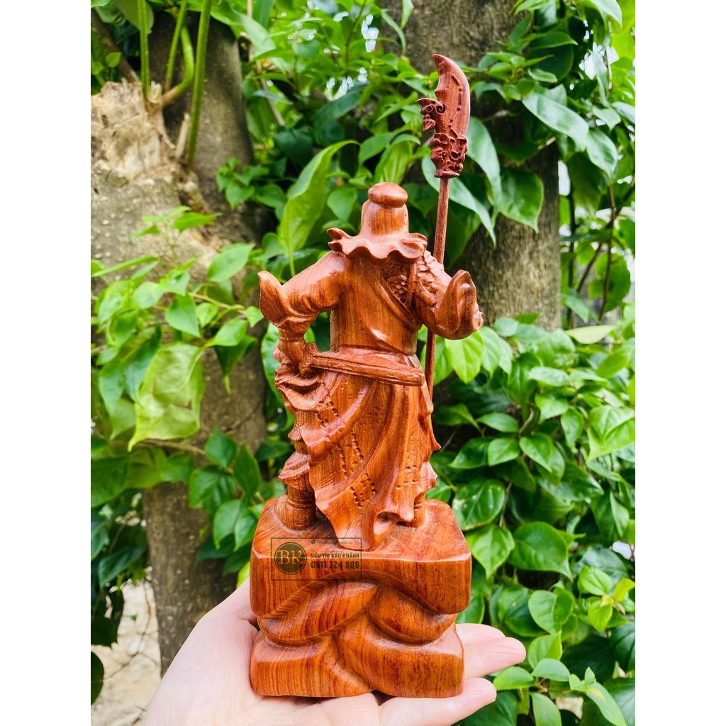  Tượng Quan Công phong thủy ,quà tặng,trang trí gỗ hương 20cm 