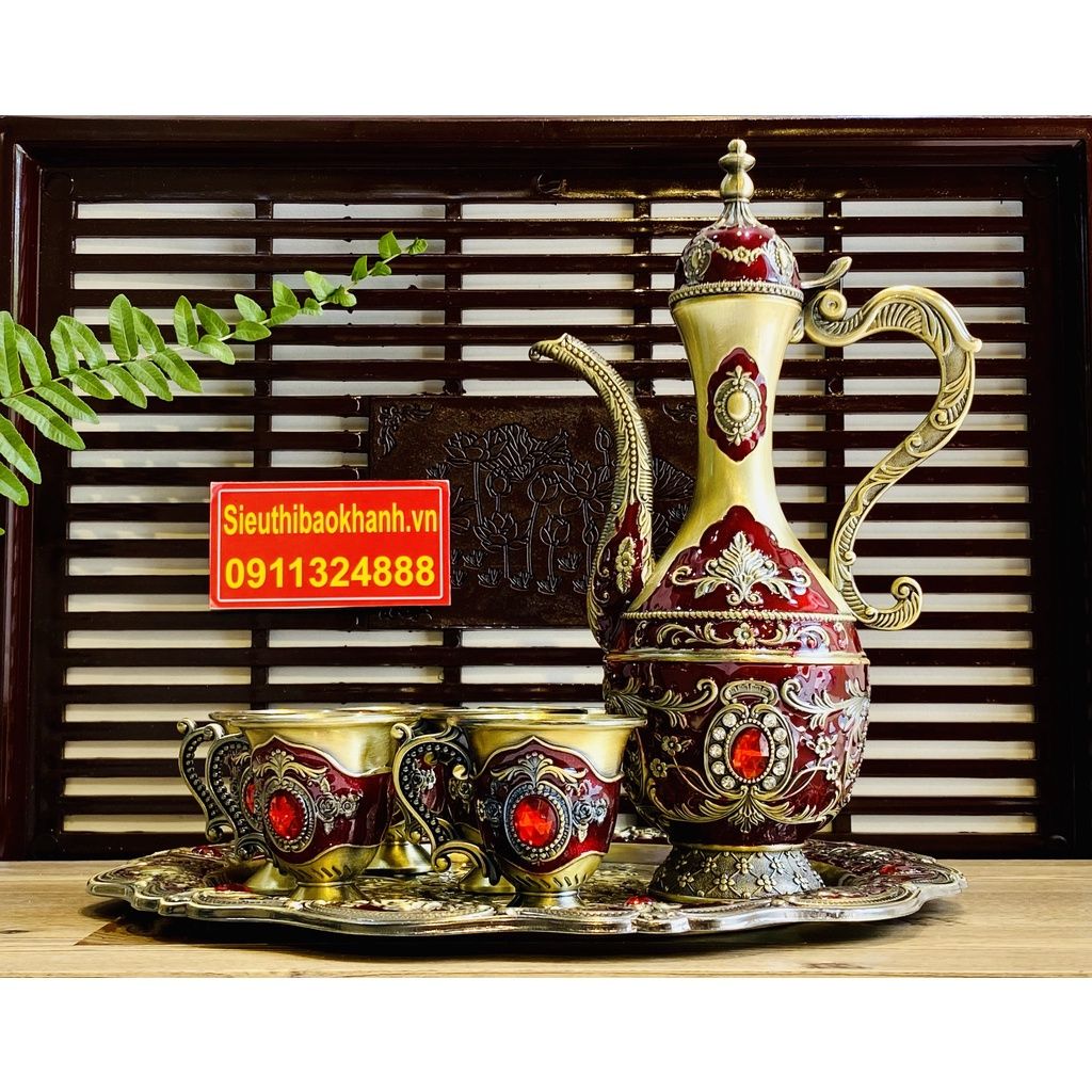 Bộ ấm chén đồng hoàng gia