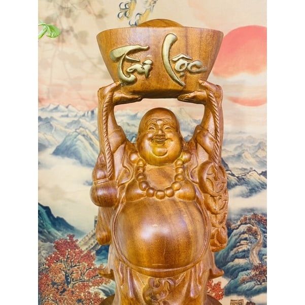 Tượng Di Nặc Bồ Tát gỗ hương