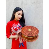  [ĐỒ DÙNG NGÀY TẾT]-Khay đựng bánh kẹo bằng gỗ hương thiết kế cao cấp 30cm-Siêu thị Bảo Khánh 